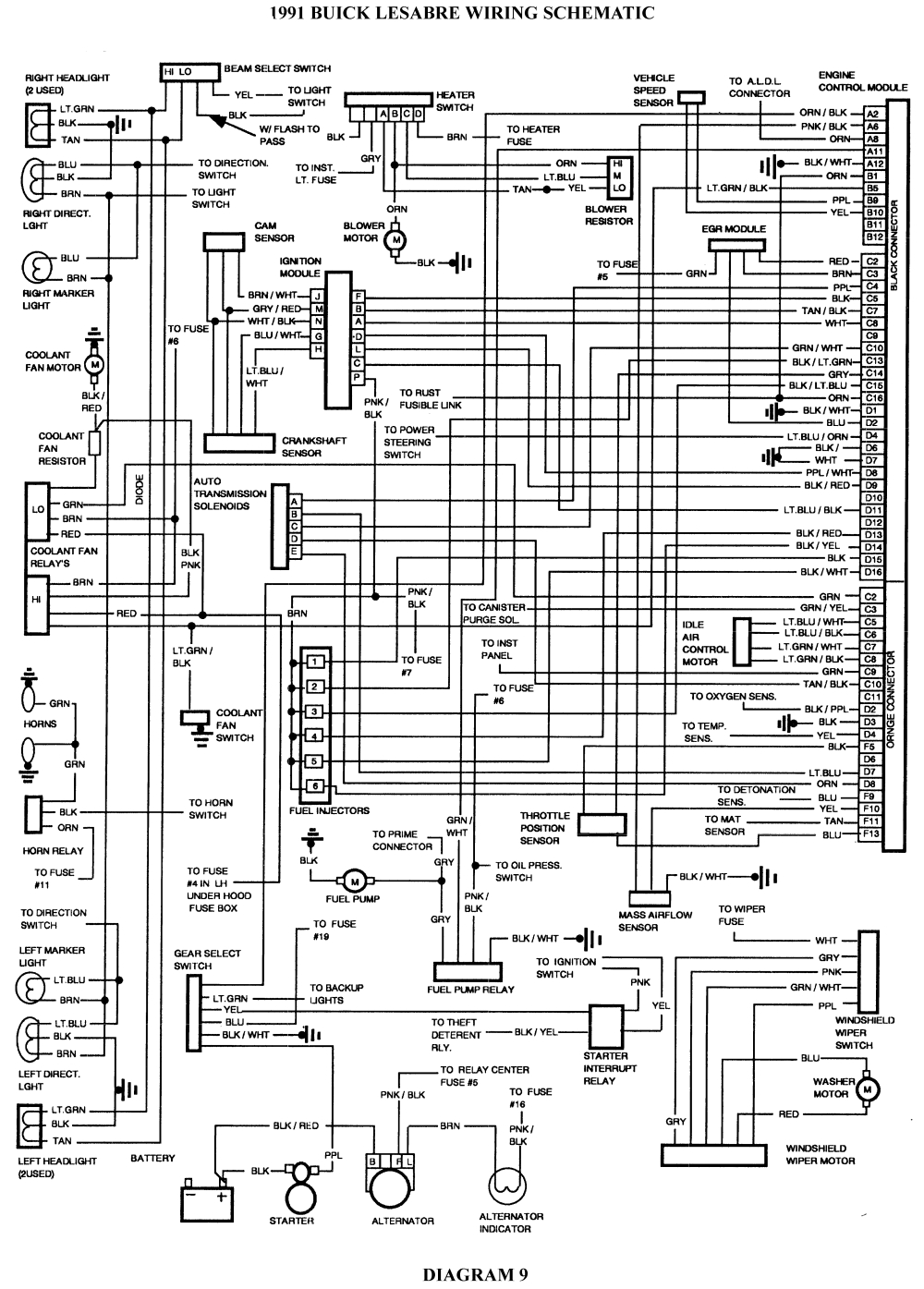 1991 honda civic electrical wiring diagram and schematics Download-Fig 18-s
