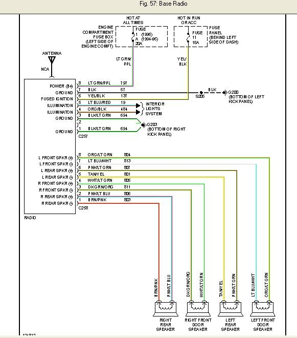 1997 Dodge Dakota Radio Wiring Diagram Download | Wiring ... stereo wiring diagram 1997 ford f150 