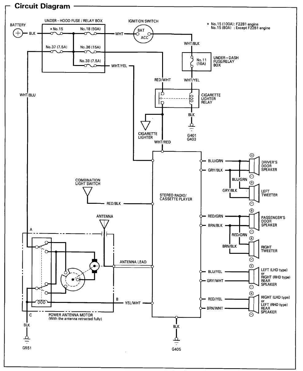 Wiring Diagram For 1999 Honda Accord