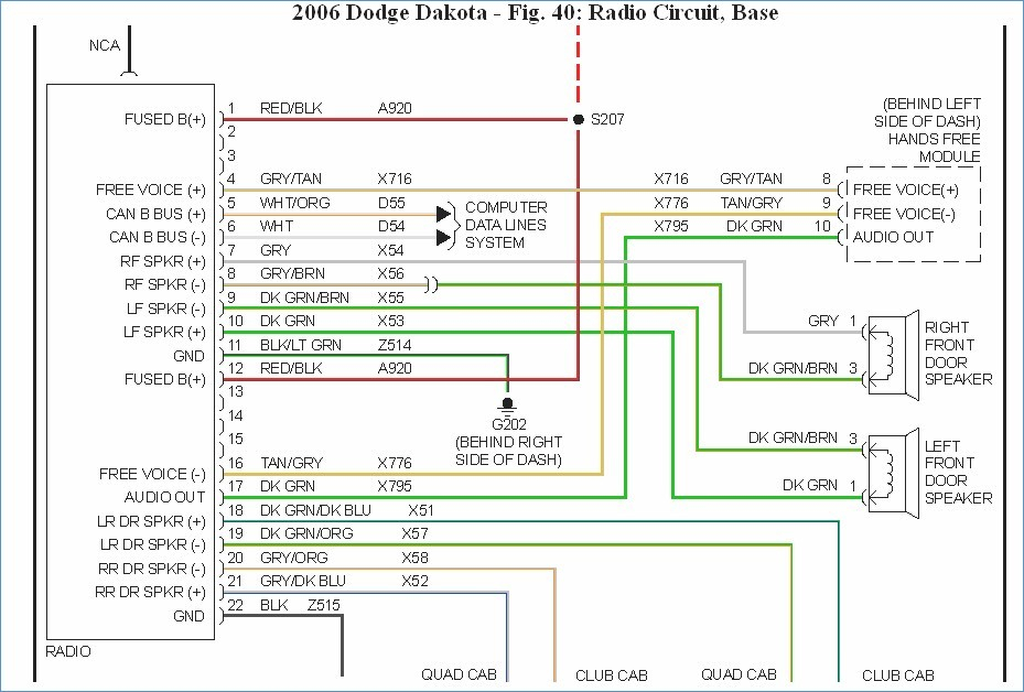 1998 Dodge Dakota Radio Wiring Diagram - madcomics