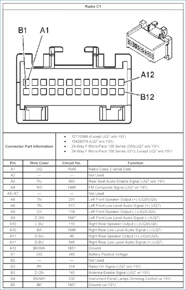 2004 Silverado Bose Radio Wiring Diagram Sample Wiring Diagram Sample