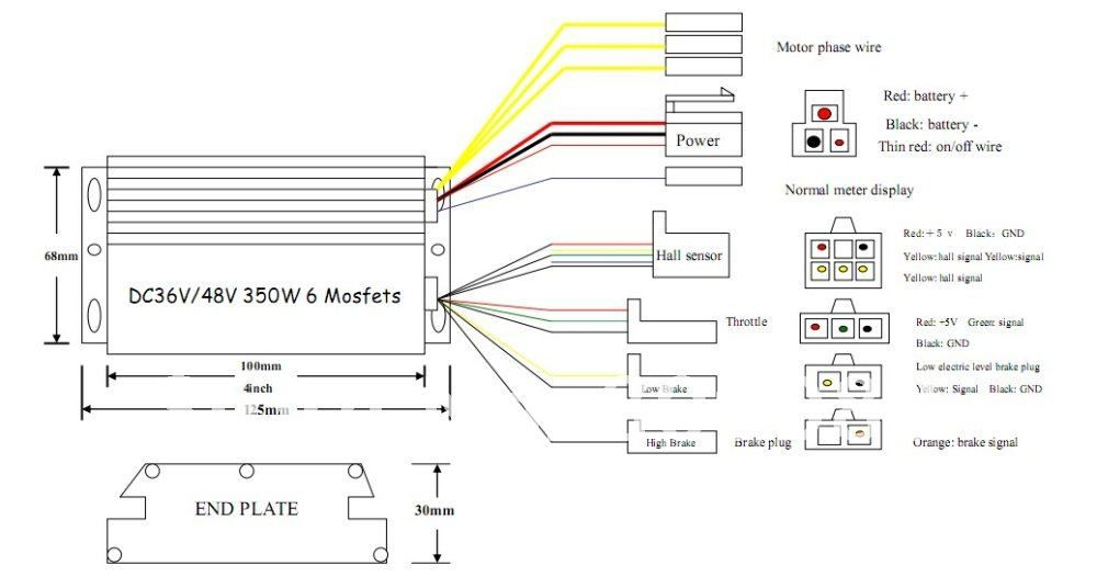 Diagram  1000 Watt Scooter Controller Wiring Diagram Full