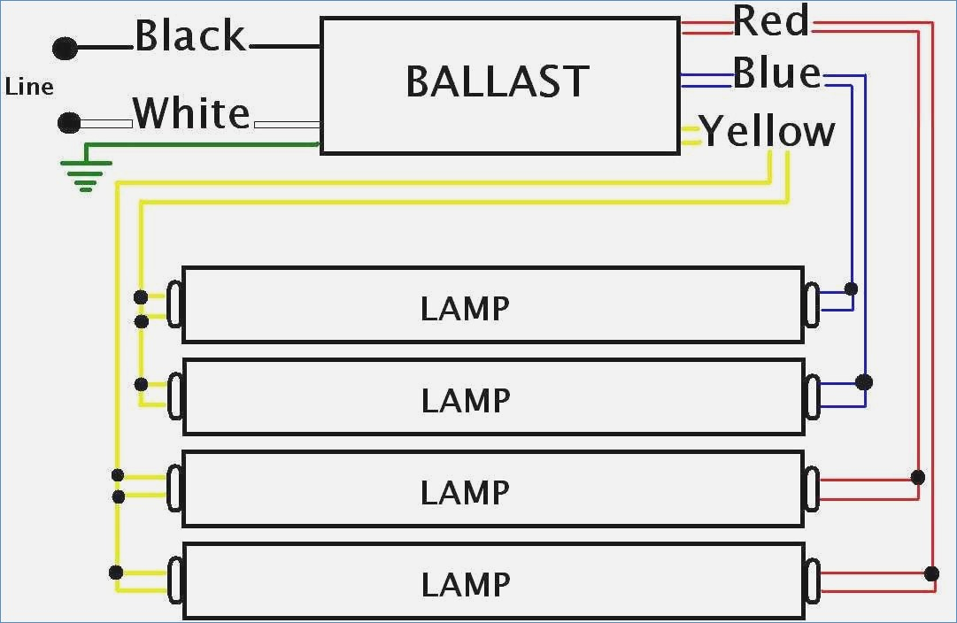 4 Bulb Ballast Wiring Diagram Sample - Wiring Diagram Sample