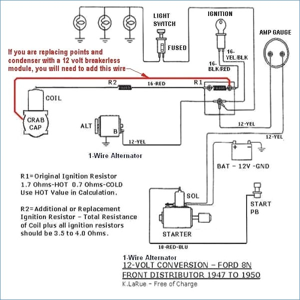 9n 12 Volt Conversion Wiring Diagram Collection - Wiring Diagram Sample