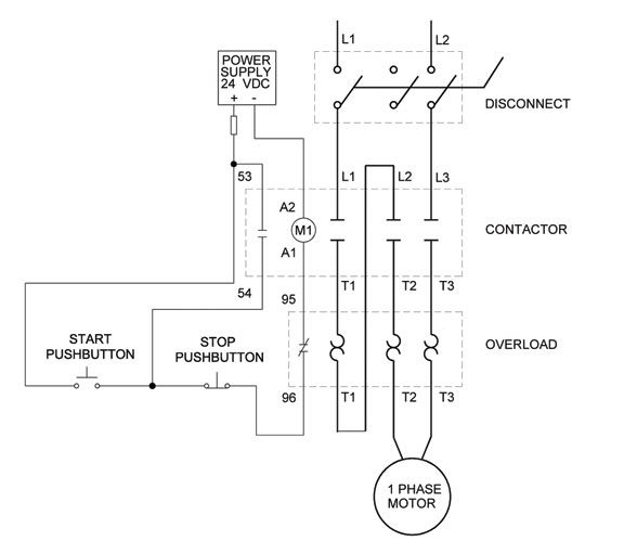 Allen Bradley Motor Starter Wiring Diagram Sample - Wiring Diagram Sample