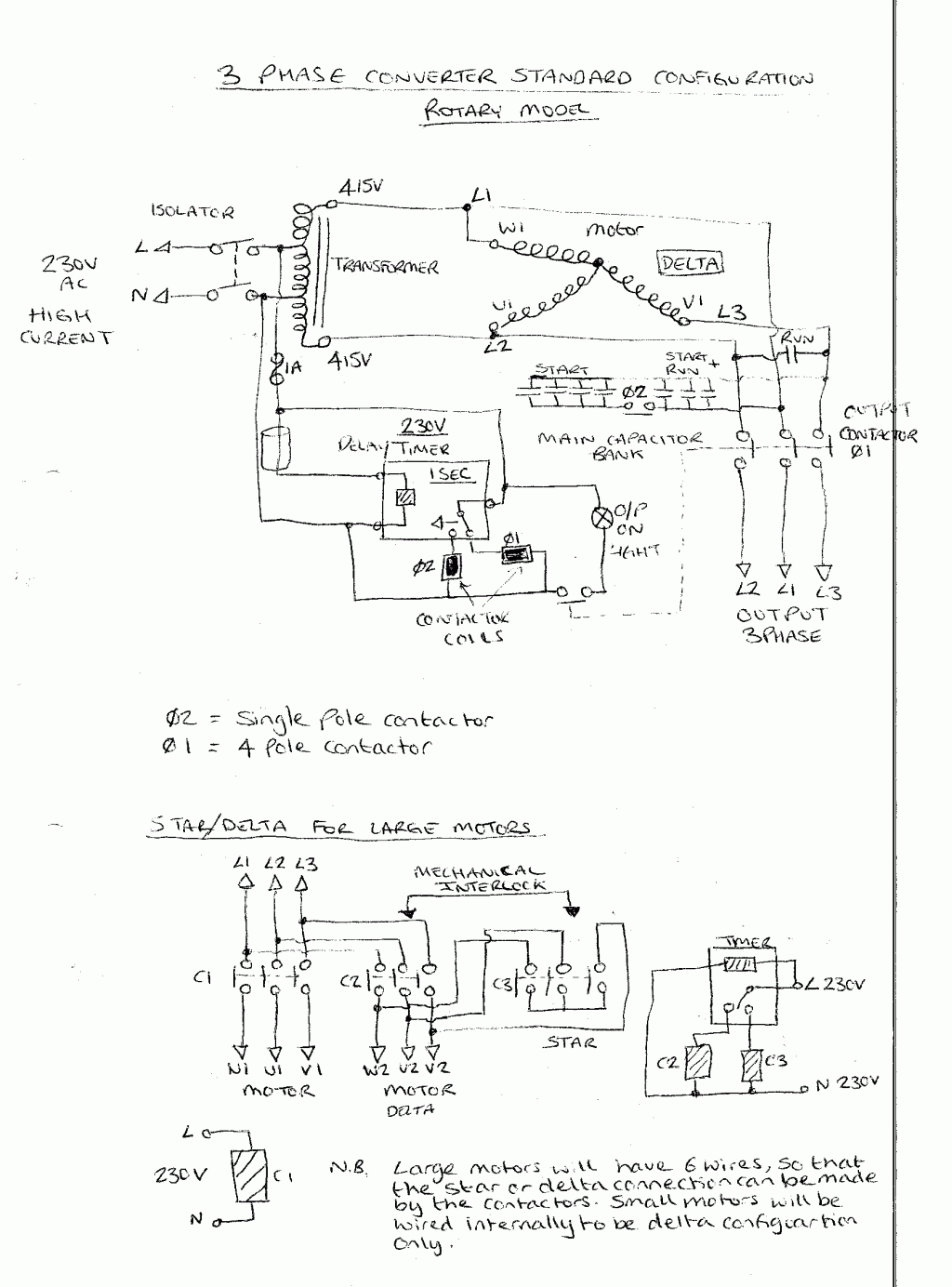 American Rotary Phase Converter Wiring Diagram Download