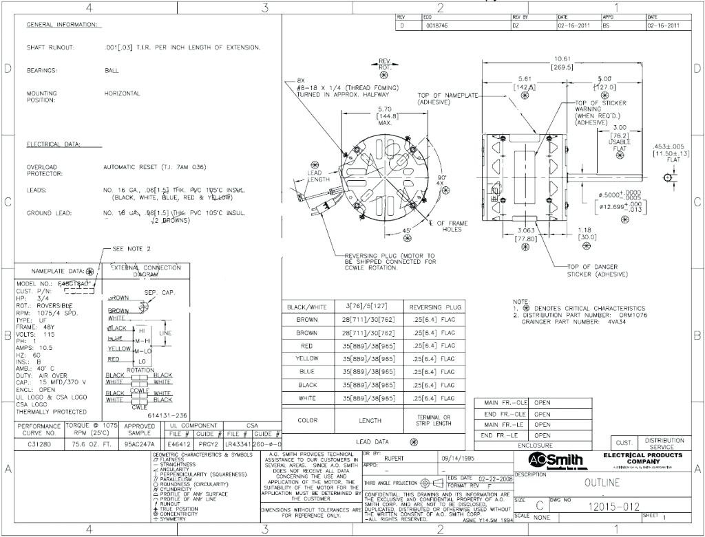 Ao Smith Motors Wiring Diagram