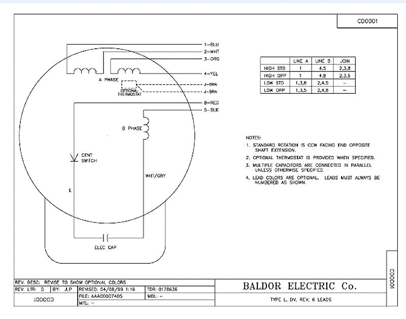 Baldor Motors Wiring Diagram Collection