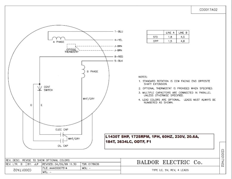 29 Baldor Single Phase Motor Wiring Diagram - Wiring Diagram List