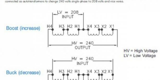 Square D Buck Boost Transformer Wiring Diagram