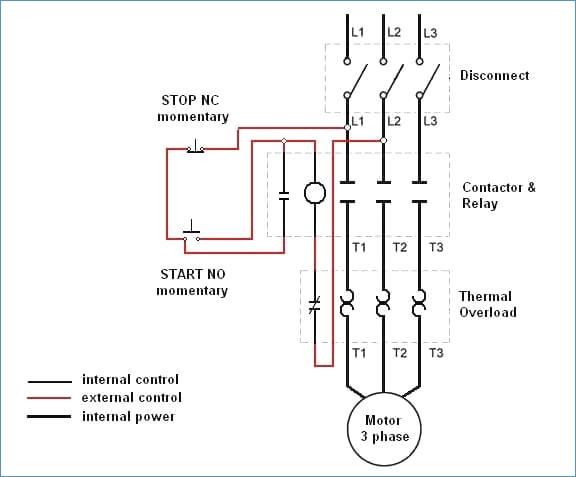3 Phase Contactor Wiring Diagram Start Stop - General ...