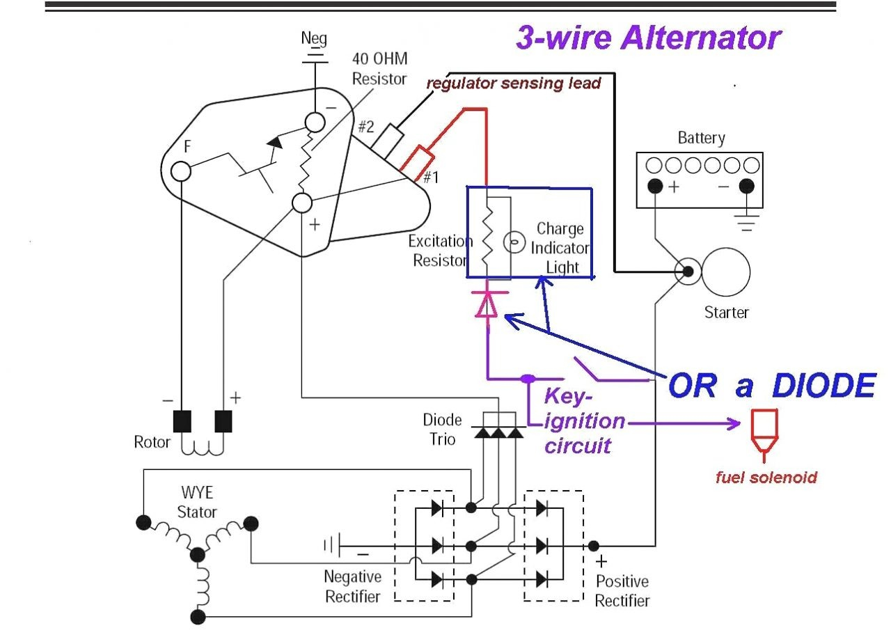 Delco 3 Wire Alternator Wiring Diagram Collection - Wiring Diagram Sample