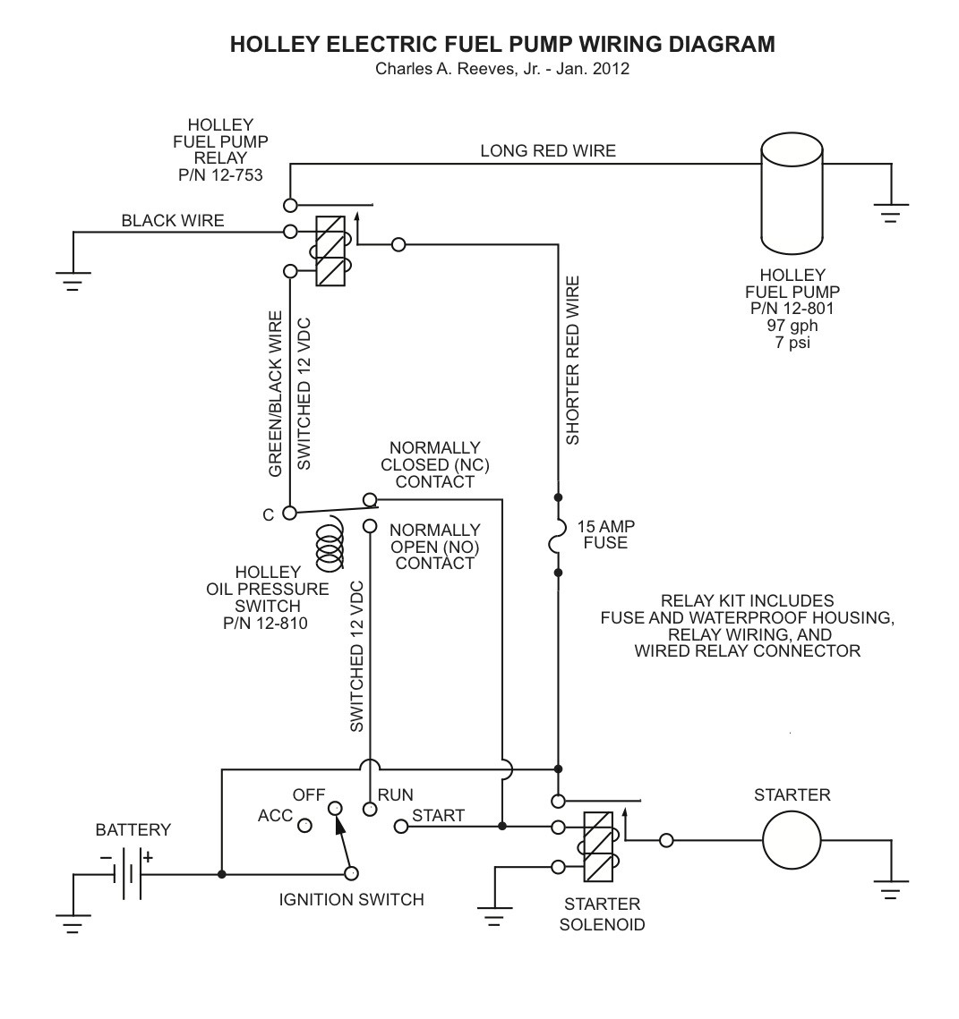 Wire Diagram For Fuel Pump Relay