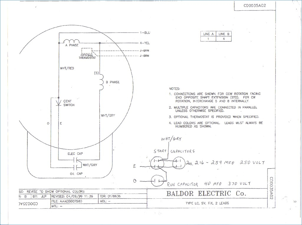 Two Value Capacitor Motor Wiring Diagram