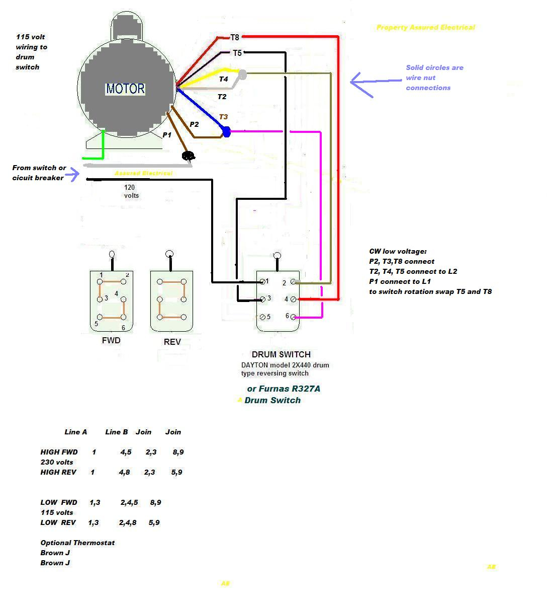 Motor Reversing Switch Wiring Diagram