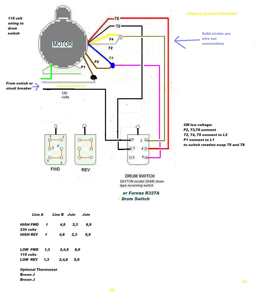 Electric Motor Reversing Switch Wiring Diagram Download  