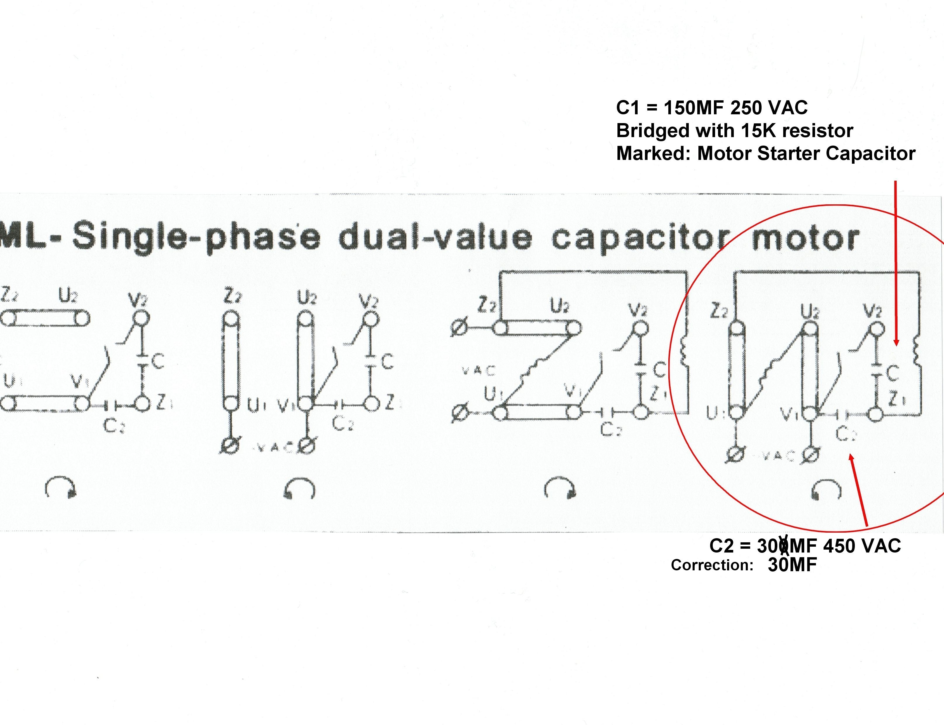 Electric Motor Wiring Diagram 220 To 110 Sample