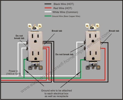 electrical receptacle wiring diagram Download-multiple split receptacle wiring diagram 12-r