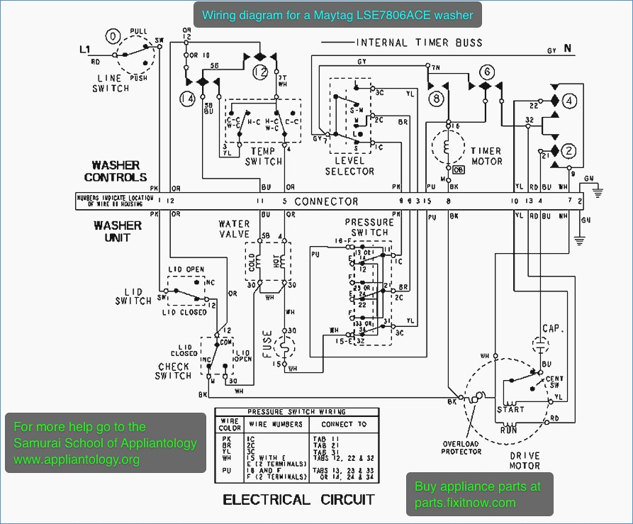 Ge Washing Machine Circuit Diagram