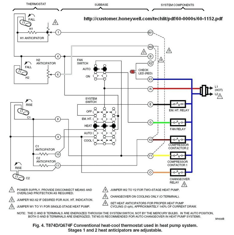 Honeywell Thermostat Wiring Diagram 3 Wire Sample