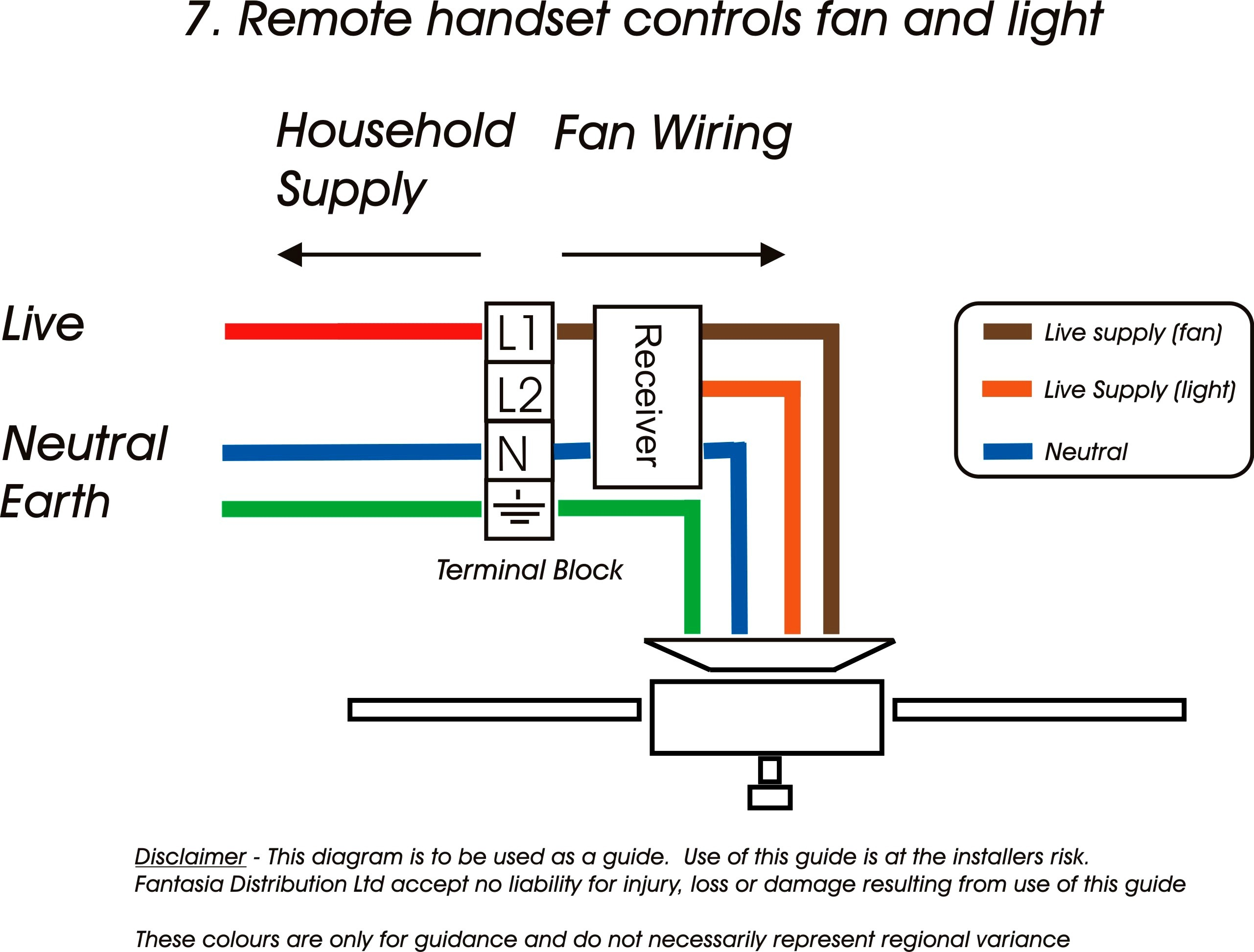 Hunter Ceiling Fan 3 Way Switch Wiring