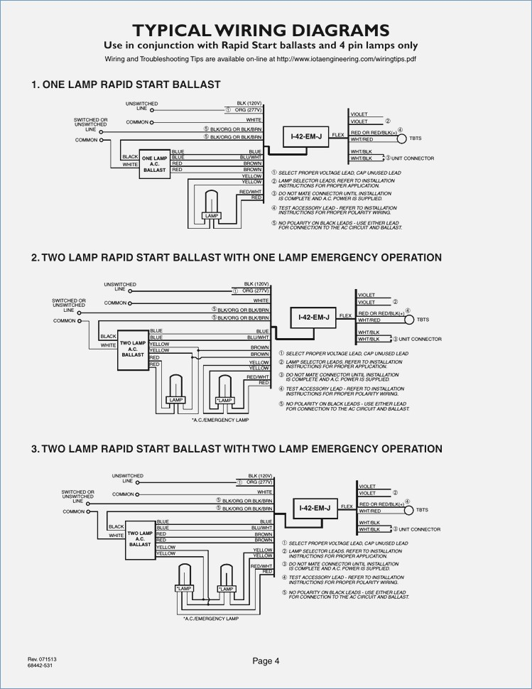 31 Iota Emergency Ballast Wiring Diagram - Free Wiring Diagram Source