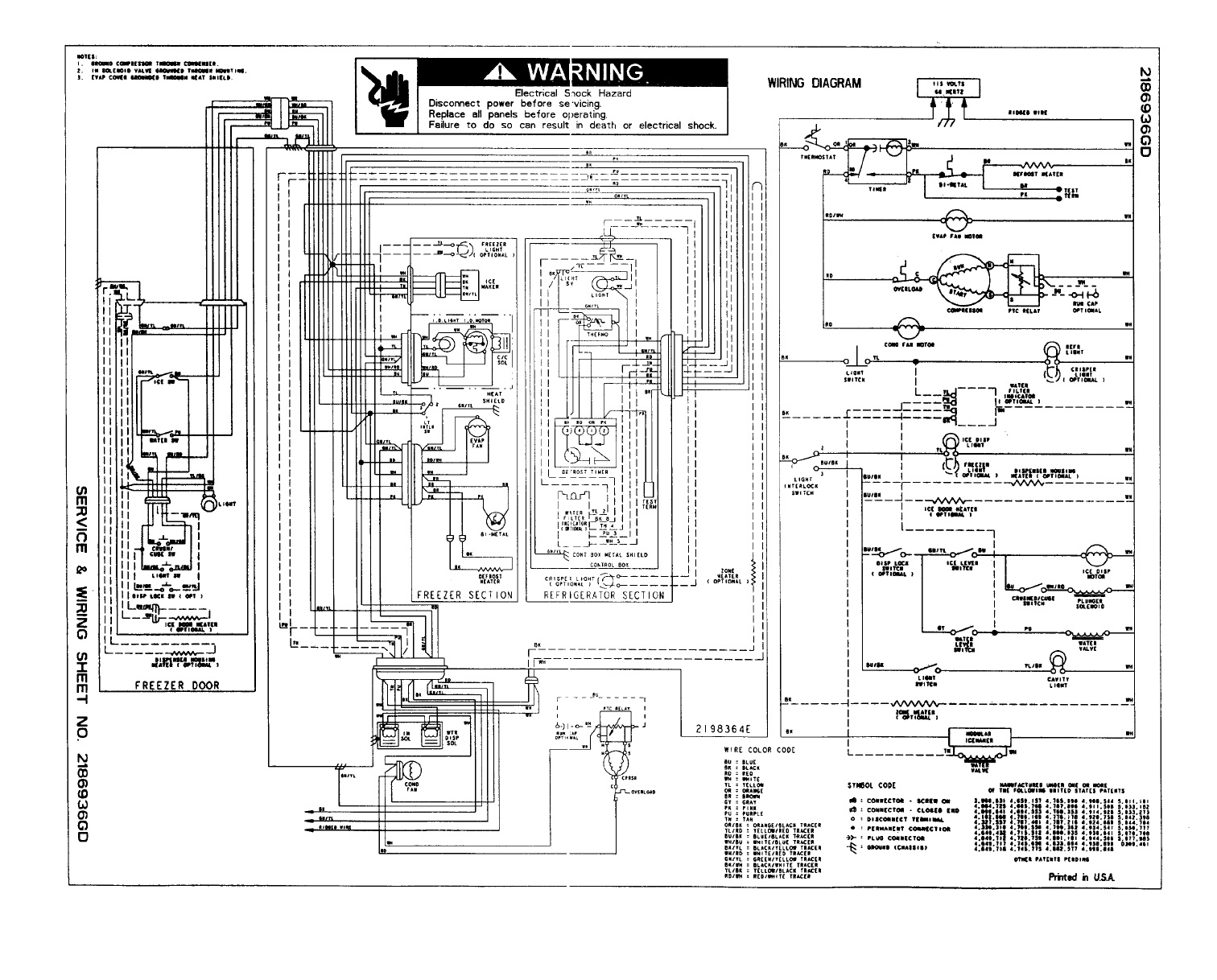 Kenmore Side by Side Refrigerator Wiring Diagram Download - Wiring