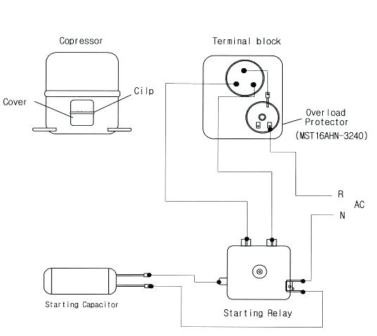 Refrigerator Start Relay Wiring Diagram