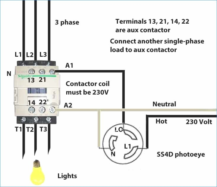 Schneider Electric Contactor Wiring Diagram Sample