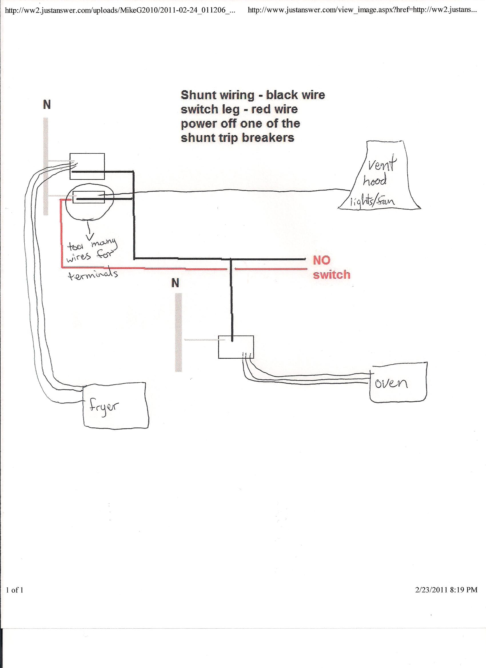 Wiring Diagram For Shunt Trip Circuit Breaker