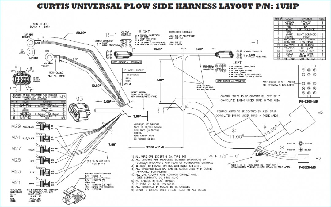 Curtis Snow Plow Wiring Harness Schematic