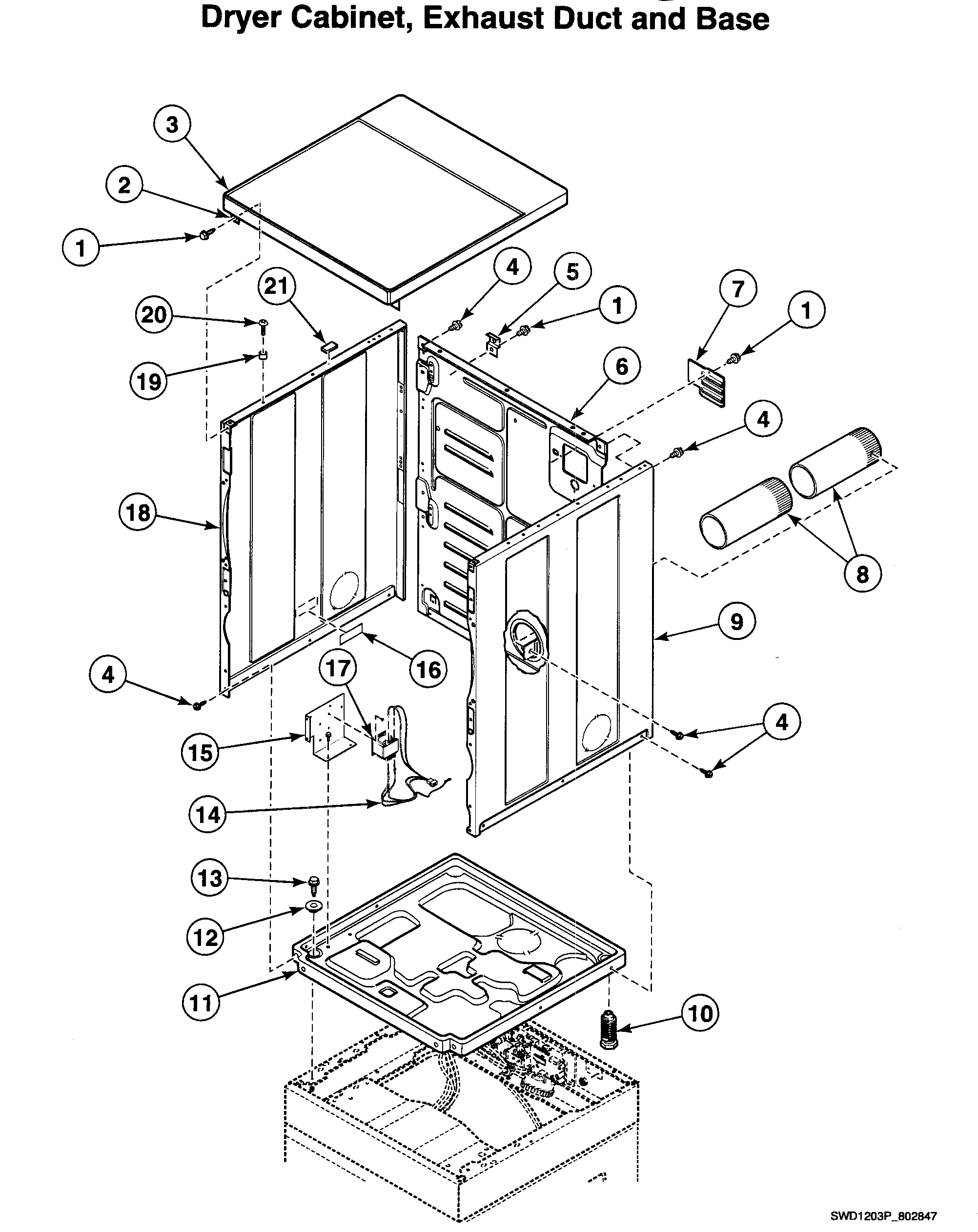 Speed Queen Electric Dryer Parts Diagram