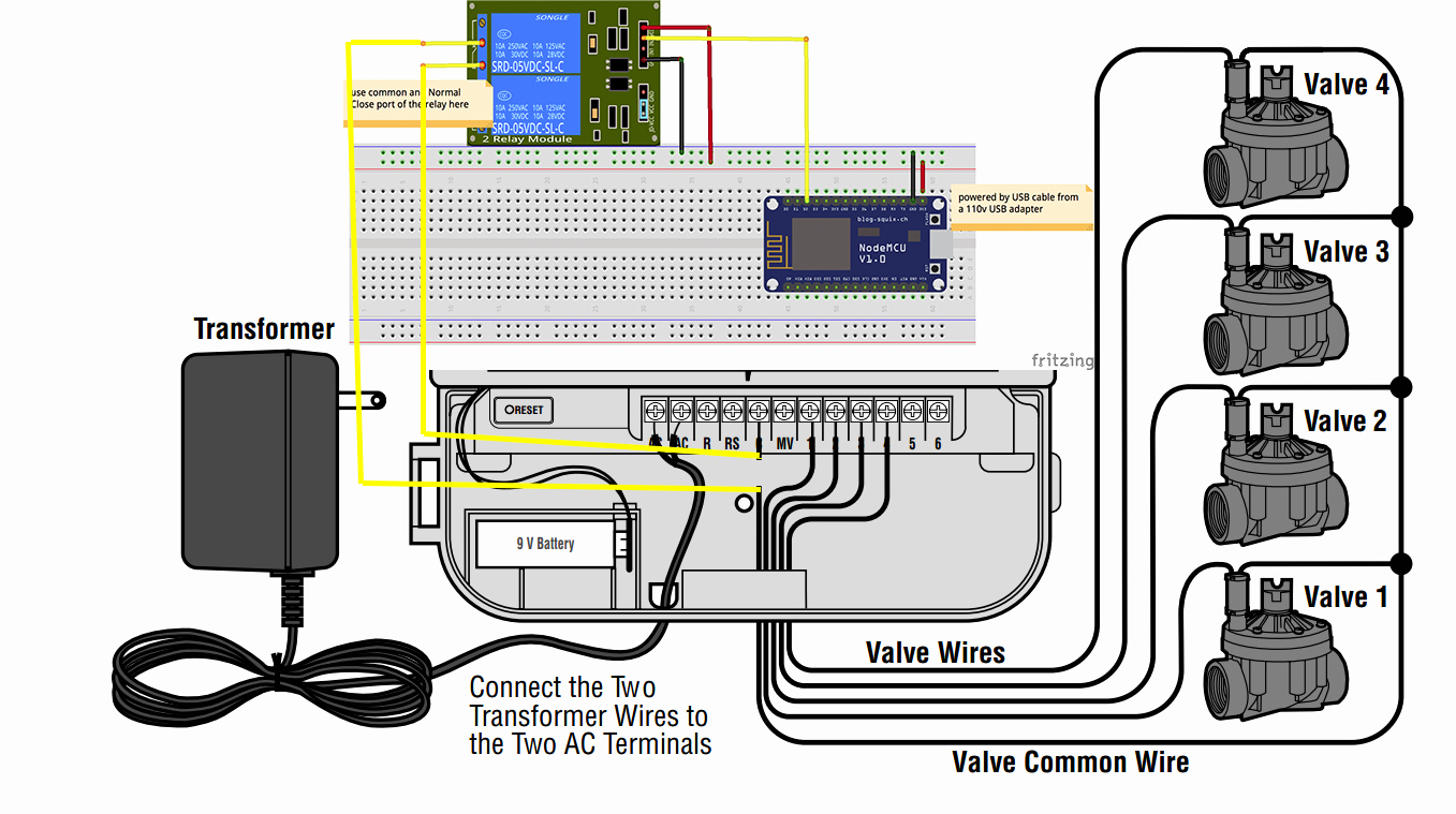 Sprinkler System Wiring Diagram - Hanenhuusholli