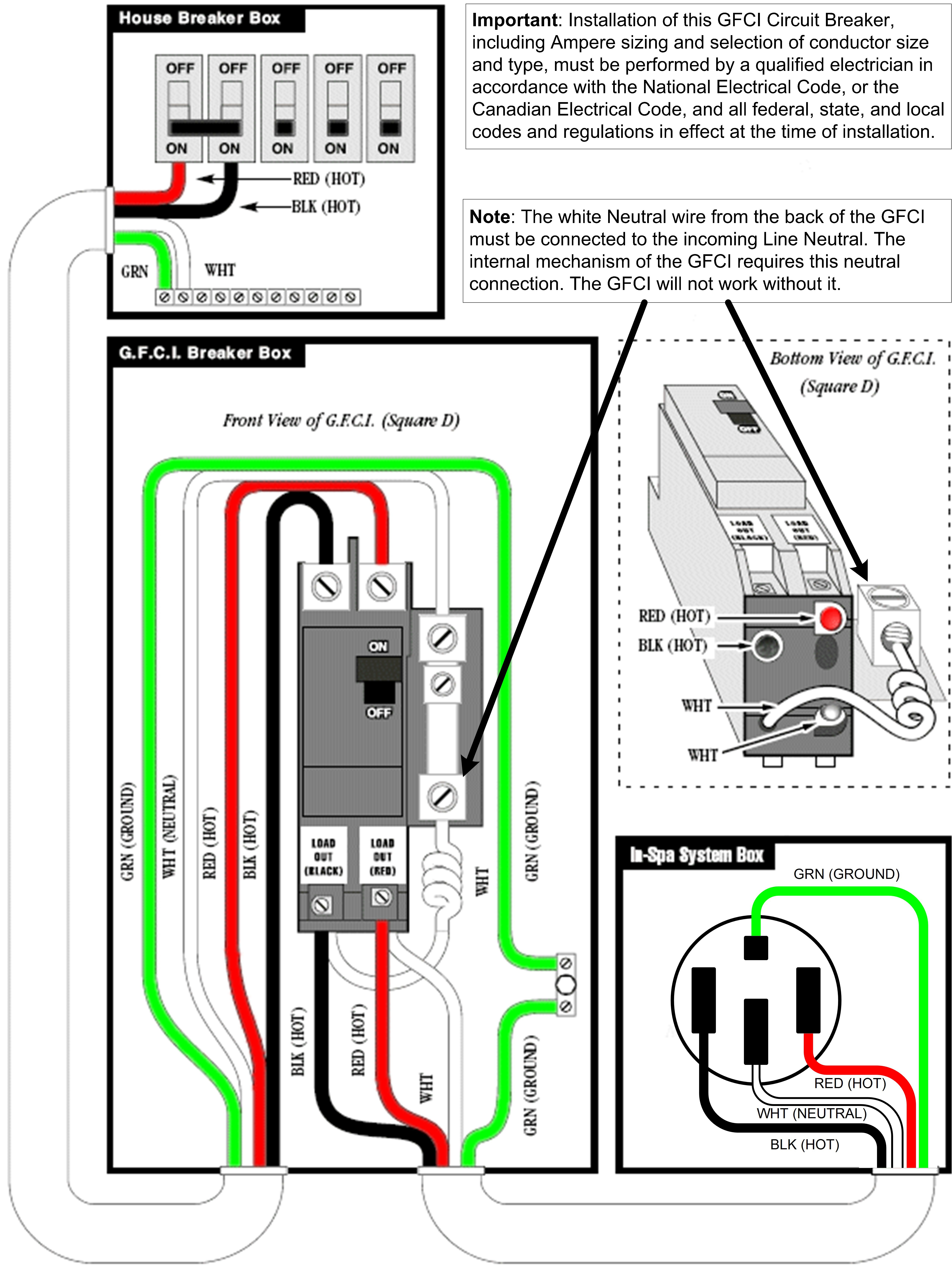 Gfci Wiring For Hot Tub