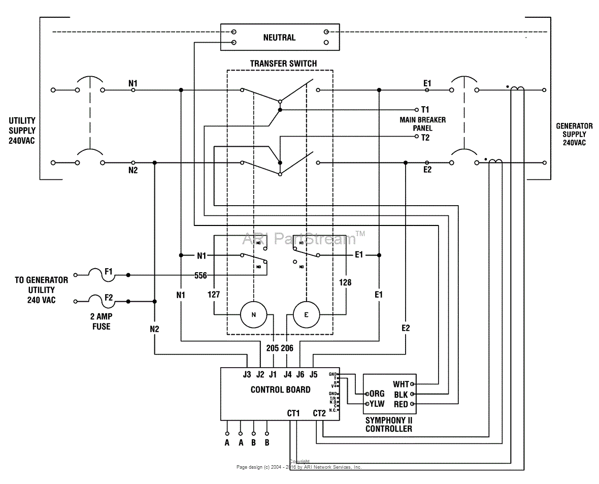Standby Generator Transfer Switch Wiring Diagram