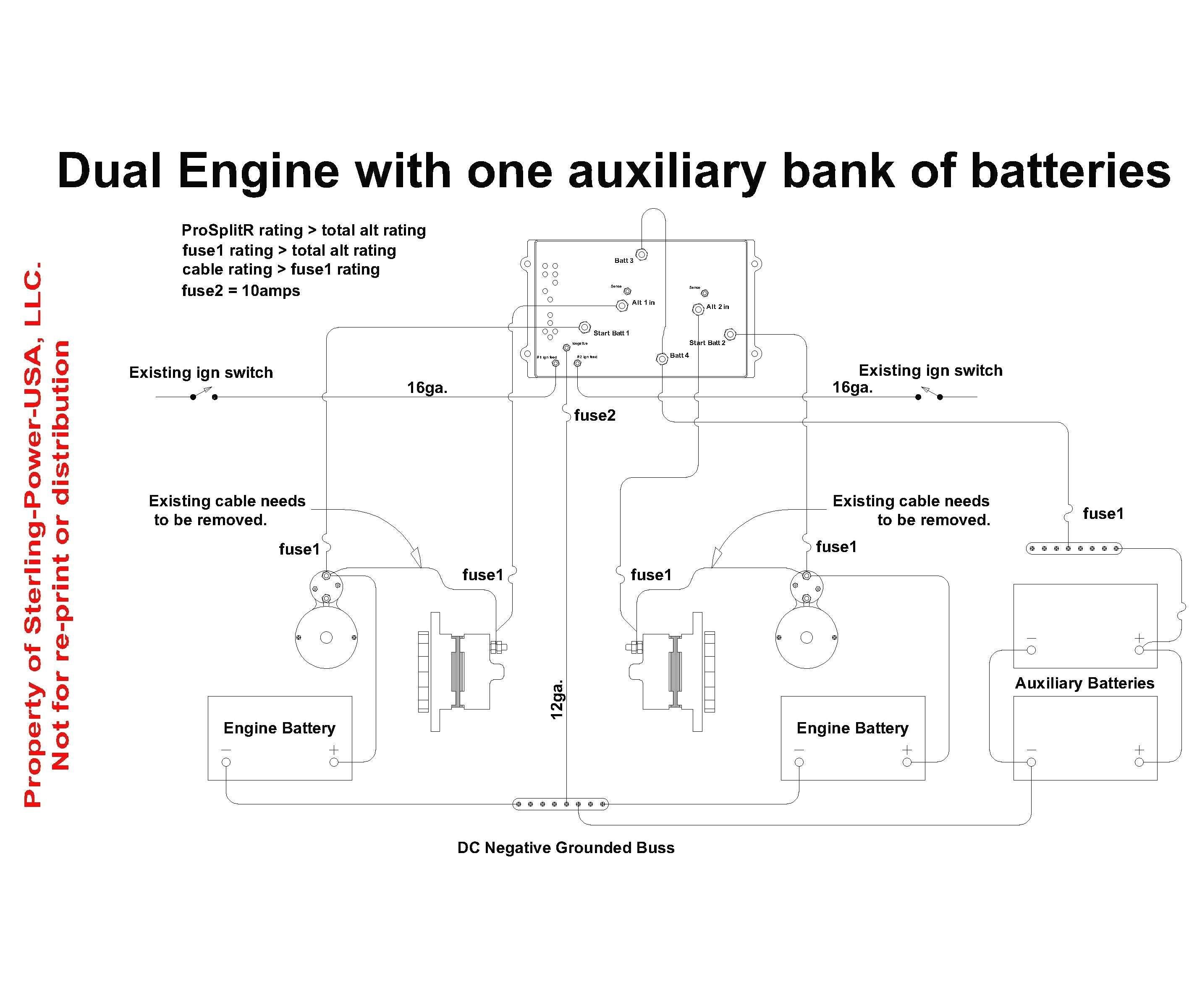 battery isolator wiring diagram with converter