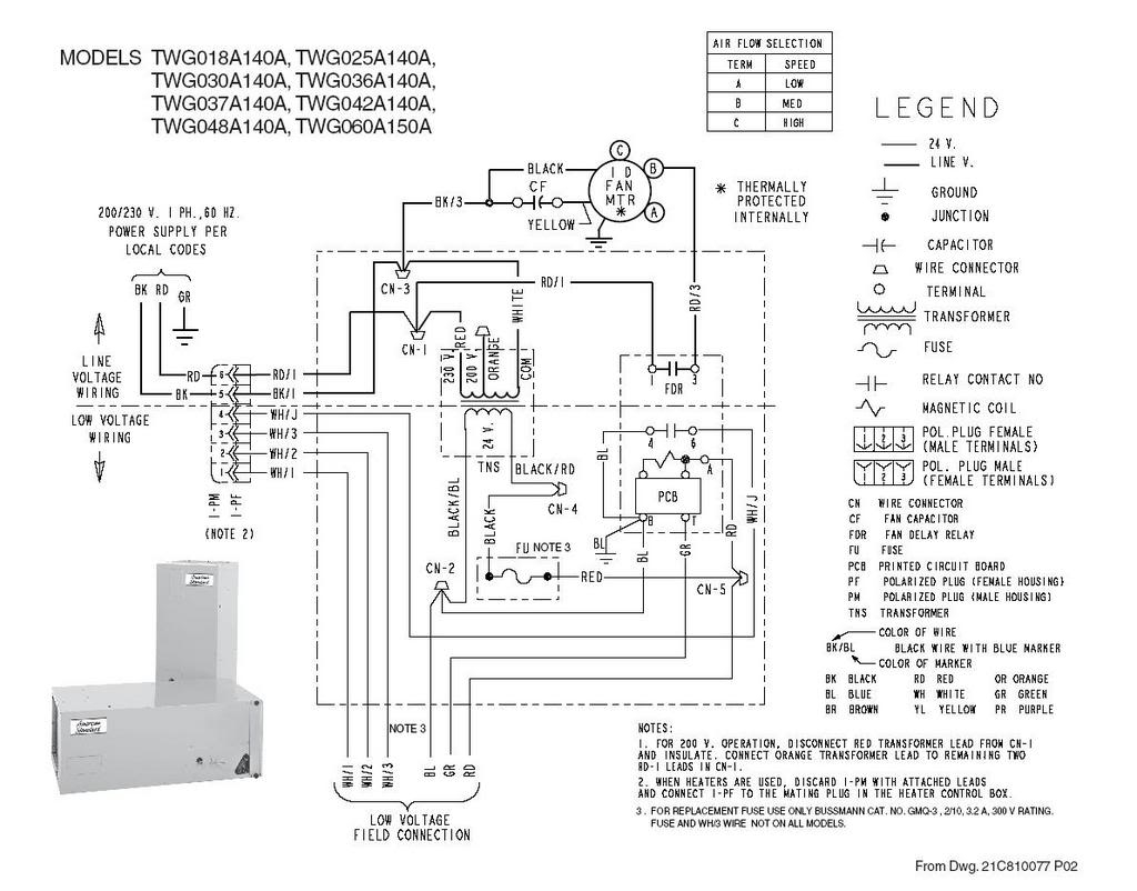 Trane Wiring Diagrams 2311 3329