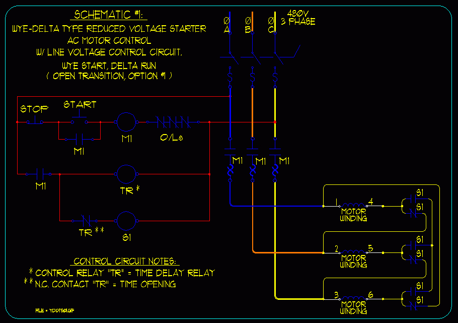 Wye Start Delta Run Motor Wiring Diagram Sample - Wiring Diagram Sample